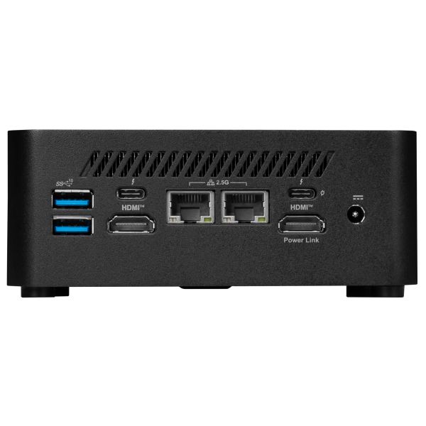 MSI Cubi NUC 1MG-023DE Intel Core 3 100U 8 GB DDR5-SDRAM 256 GB SSD Windows 11 Pro Mini PC Zwart (00B0B111-023)