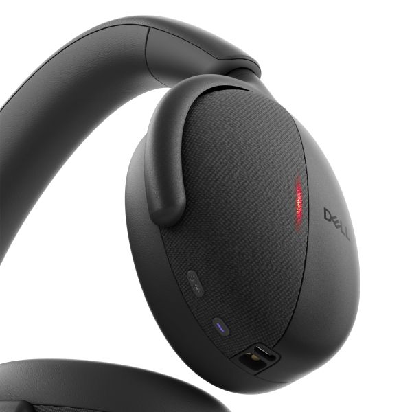 DELL WL7024 Headset Bedraad en draadloos Hoofdband Oproepen/muziek USB Type-C Bluetooth Zwart (WL7024-DEMEA)