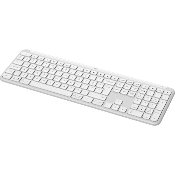 Logitech K950 Signature Slim toetsenbord Kantoor RF-draadloos + Bluetooth QWERTY US International Wit (920-012466)
