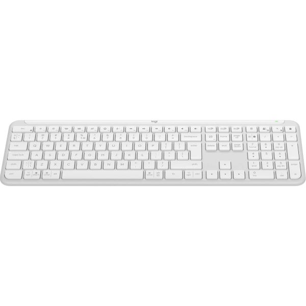 Logitech K950 Signature Slim toetsenbord Kantoor RF-draadloos + Bluetooth QWERTY US International Wit (920-012466)