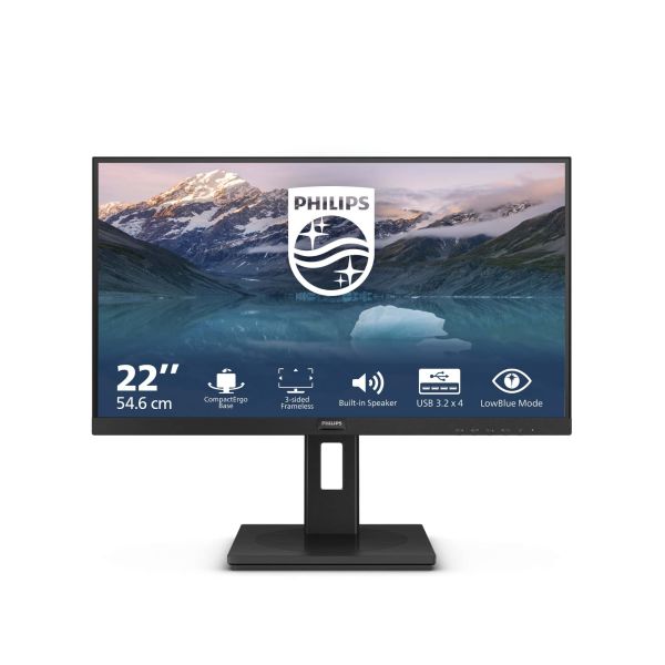 Philips 222S9JML/00 computer monitor 54,6 cm (21.5") 1920 x 1080 Pixels Full HD LCD Zwart (222S9JML/00)