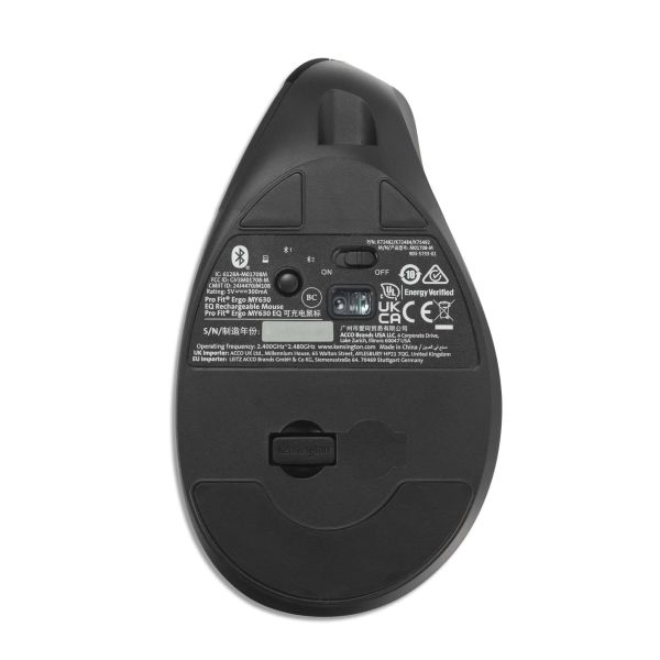 Kensington Pro Fit Ergo MY630 EQ Rechargeable Mouse (K72482WW) Kensington Pro Fit Ergo MY630 EQ Rechargeable Mouse (K72482WW)