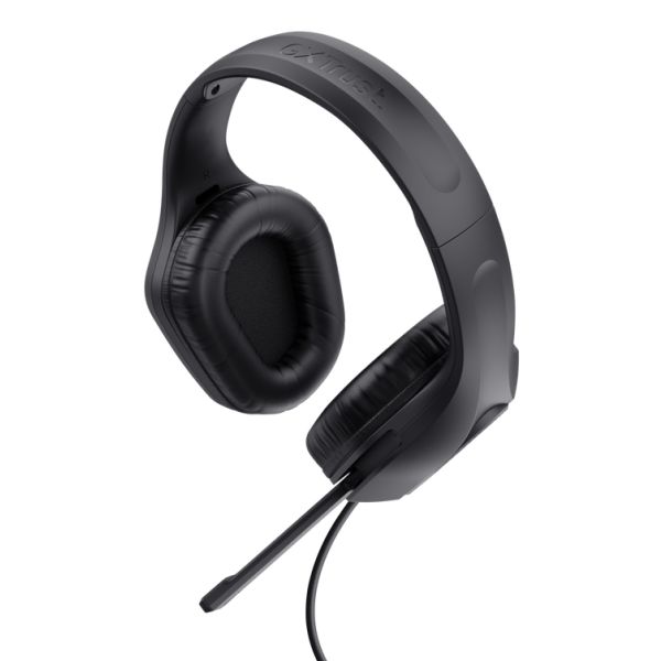 Trust GXT 416 Zirox Gaming Headset - USB gamingheadset – RGB-verlichting – Opklapbare microfoon – Zwart (25331)