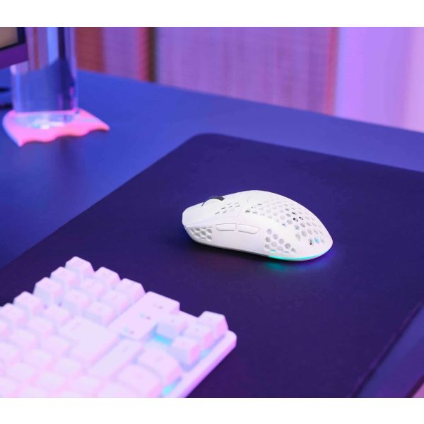 Trust GXT 929W Helox Gaming Muis - Draadloze gamingmuis – 6 programmeerbare knoppen – 4800 DPI – Wit (25390)