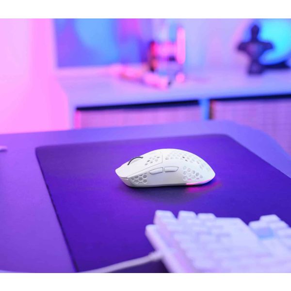 Trust GXT 929W Helox Gaming Muis - Draadloze gamingmuis – 6 programmeerbare knoppen – 4800 DPI – Wit (25390)