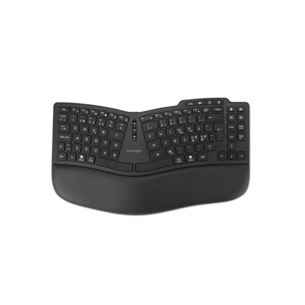 Kensington Pro Fit Ergo KB675 EQ TKL toetsenbord Thuis/Werk USB + RF Wireless + Bluetooth QWERTY Scandinavisch Zwart (K75491PN)