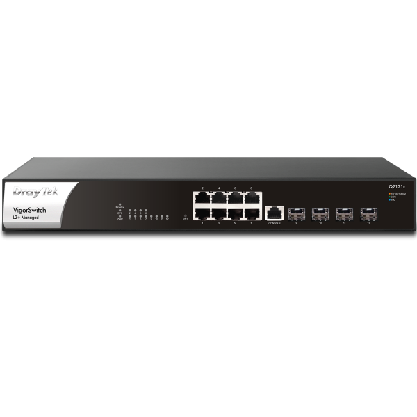 Draytek VigorSwitch Q2121X 12-Port Managed Switch (VSWITCHQ2121X-DE-AT-CH)