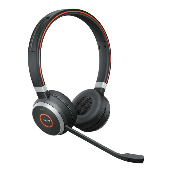 Jabra Evolve 65 UC Stereo Headset Bedraad en draadloos Hoofdband Kantoor/callcenter Micro-USB Bluetooth Zwart (6599-823-499)
