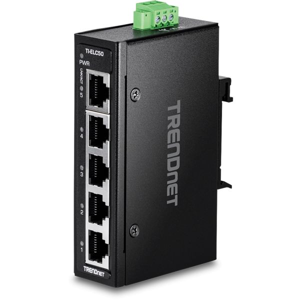 TRENDnet Industrial Fast Ethernet 5-Port Switch (TI-ELC50)