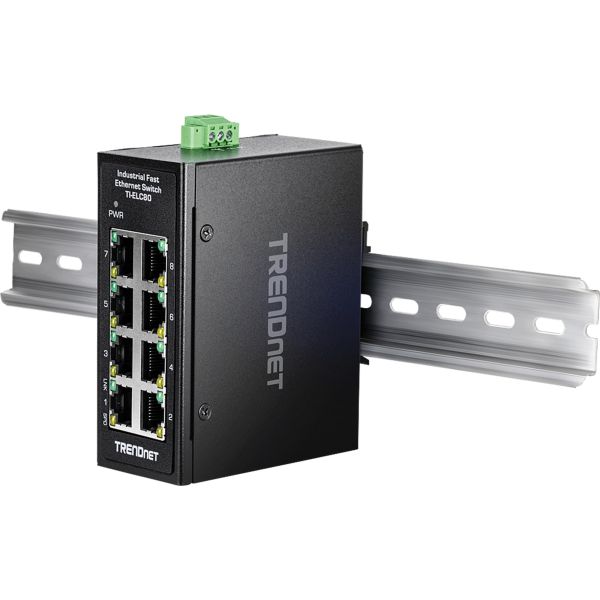 Trendnet 8-Port Industrial Fast Ethernet Switch (TI-ELC80)