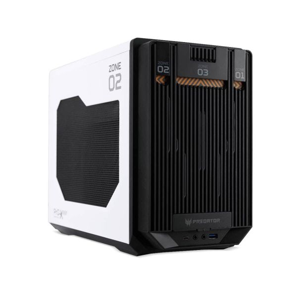 Acer DC.Z3XEE.001 computerbehuizing Desktop Zwart, Wit (DC.Z3XEE.001)
