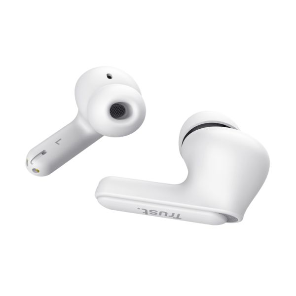 Trust Yavi Headset True Wireless Stereo (TWS) In-ear Oproepen/muziek USB Type-C Bluetooth Wit (25172)
