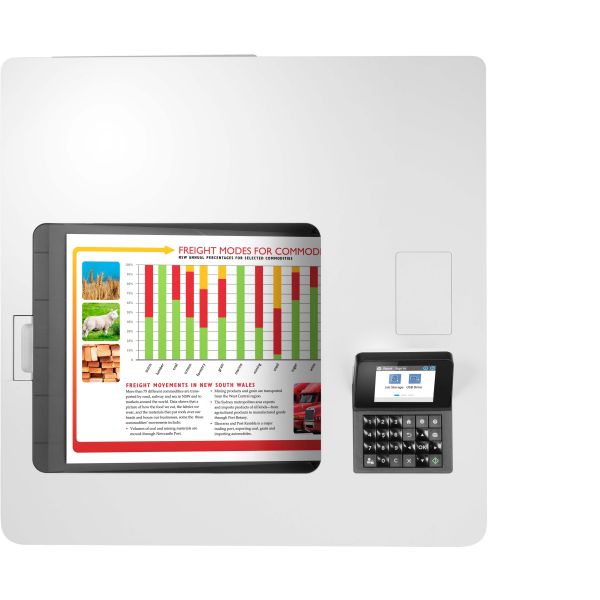 HP Color LaserJet Enterprise M554dn printer, Print, Printen via de USB-poort aan voorzijde; Dubbelzijdig printen (7ZU81A)