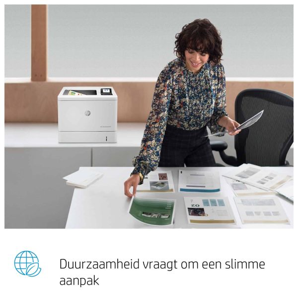 HP Color LaserJet Enterprise M554dn printer, Print, Printen via de USB-poort aan voorzijde; Dubbelzijdig printen (7ZU81A)