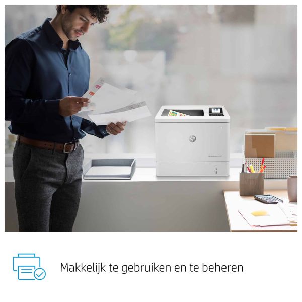 HP Color LaserJet Enterprise M554dn printer, Print, Printen via de USB-poort aan voorzijde; Dubbelzijdig printen (7ZU81A)