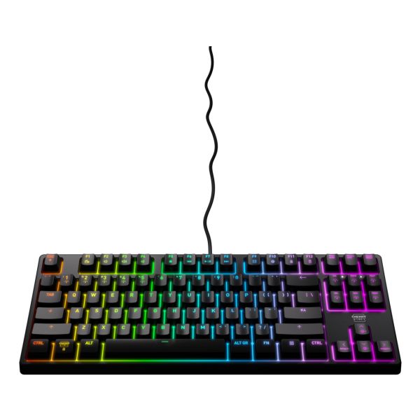 CHERRY K4V2 TKL toetsenbord Gamen USB QWERTY Amerikaans Engels Zwart (CX-K4V2-RGB-TKL-R-US)