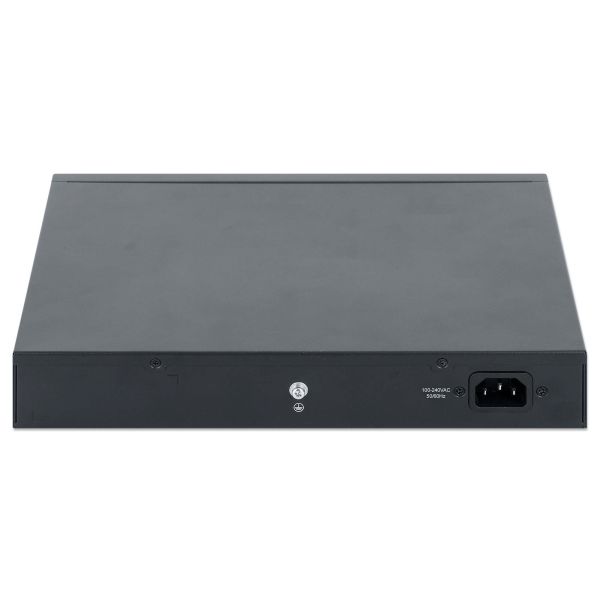 Intellinet 10-poorts L2+ volledig beheerde PoE++ netwerk switch, 8x Gigabit Ethernet + 2x SFP uplinks, IEEE 802.3bt (2x 90 W, 6x 30 W), 242 W PoE-budget, desktopformaat, incl. 19" rackbeugels, 3 jaar garantie (562003) Intellinet 10-poorts L2+ volledig beheerde PoE++ netwerk switch, 8x Gigabit Ethernet + 2x SFP uplinks, IEEE 802.3bt (2x 90 W, 6x 30 W), 242 W PoE-budget, desktopformaat, incl. 19" rackbeugels, 3 jaar garantie (562003)