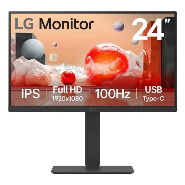 LG 24BA650 LED display 60,5 cm (23.8") 1920 x 1080 Pixels Full HD Zwart (24BA650-B)