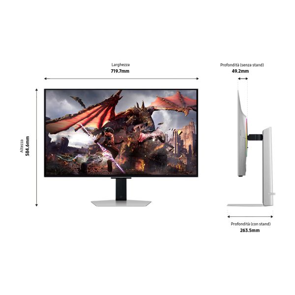 Samsung 32" Odyssey OLED G8 G80SD UHD 240Hz Gaming Monitor (LS32DG800SUXEN)