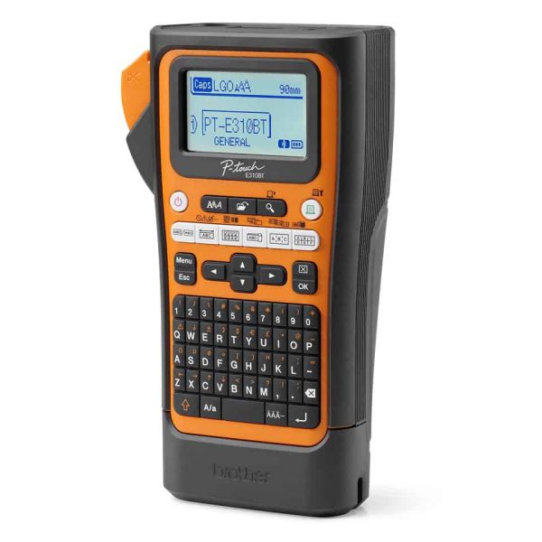 Brother PT-E310BTVP labelprinter Thermo transfer 180 x 180 DPI 20 mm/sec Bedraad en draadloos HSE/TZe Bluetooth QWERTY (PTE310BTVPQL1)