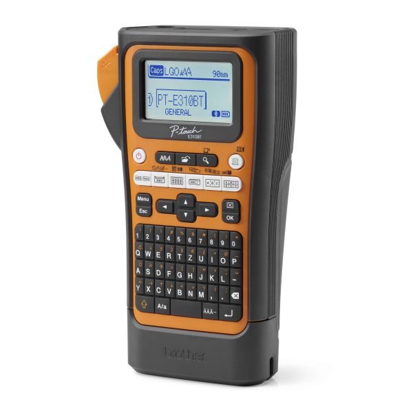 Brother PT-E310BTVP labelprinter Thermo transfer 180 x 180 DPI 20 mm/sec Bedraad en draadloos HSE/TZe Bluetooth QWERTY (PTE310BTVPQL1)