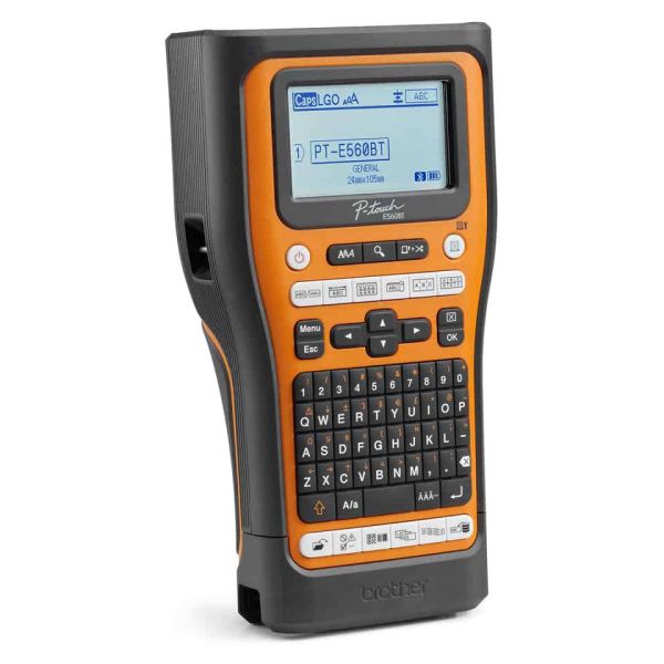 Brother PT-E560BTSP labelprinter Thermo transfer 180 x 180 DPI 30 mm/sec Bedraad en draadloos HSE/TZe Bluetooth QWERTY (PTE560BTSPQL1)