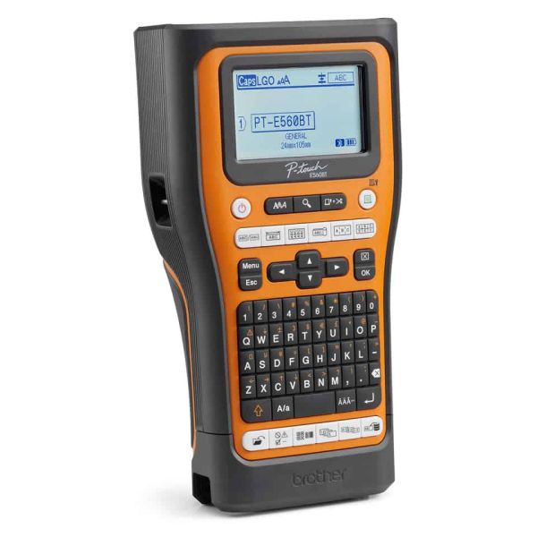 Brother PT-E560BTSP labelprinter Thermo transfer 180 x 180 DPI 30 mm/sec Bedraad en draadloos HSE/TZe Bluetooth QWERTY (PTE560BTSPQL1)