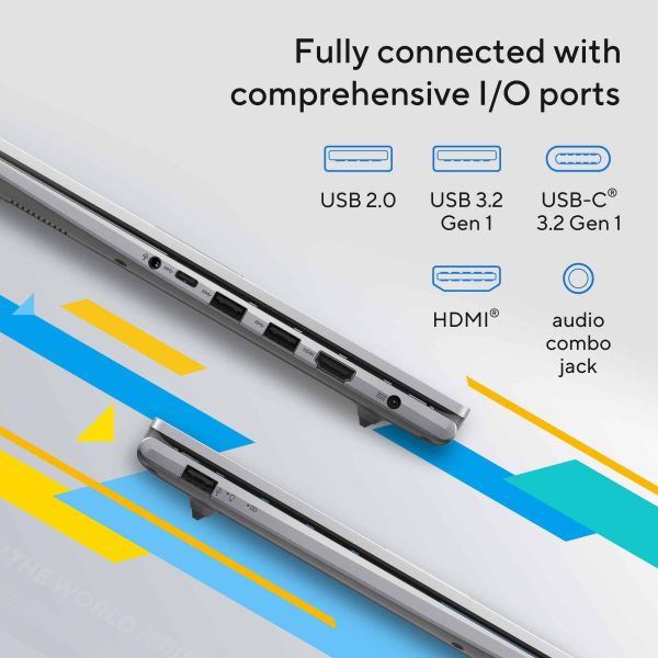ASUS Vivobook 14 X1404ZA-NK382W Intel® Core™ i5 i5-1235U Laptop 35,6 cm (14") Full HD 16 GB DDR4-SDRAM 512 GB SSD Wi-Fi 6E (802.11ax) Windows 11 Home Zilver (90NB1002-M00HL0)