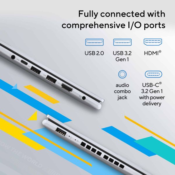 ASUS Vivobook 15 OLED X1505VA-MA552W Intel® Core™ i7 i7-1355U Laptop 39,6 cm (15.6") 2.8K 16 GB DDR4-SDRAM 1 TB SSD Wi-Fi 6E (802.11ax) Windows 11 Home Zwart (90NB10P1-M00PC0)