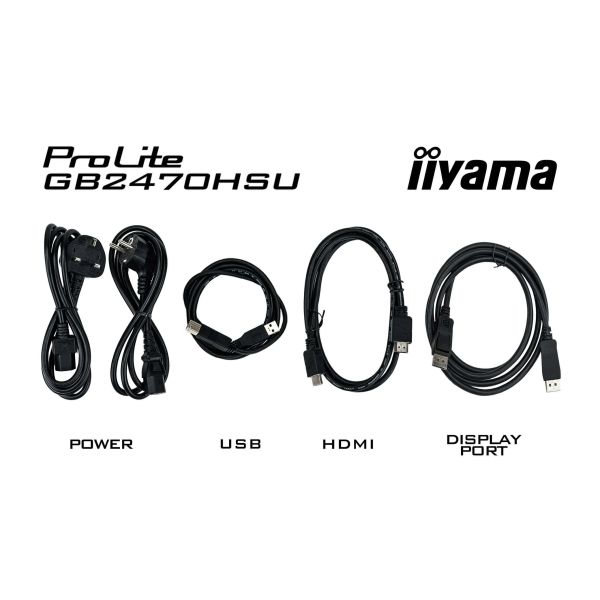 iiyama G-MASTER GB2470HSU-B6 computer monitor 60,5 cm (23.8") 1920 x 1080 Pixels Full HD LCD Zwart (GB2470HSU-B6)