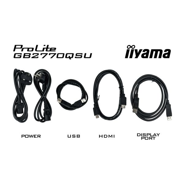 iiyama G-MASTER GB2770QSU-B6 computer monitor 68,6 cm (27") 2560 x 1440 Pixels 2K Ultra HD LCD Zwart (GB2770QSU-B6)