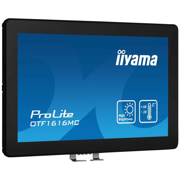 iiyama OTF1616MC-B1 beeldkrant Digitale signage flatscreen 39,6 cm (15.6") LCD 1100 cd/m² Full HD Zwart Touchscreen (OTF1616MC-B1)