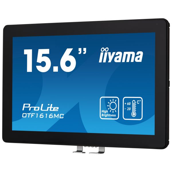 iiyama OTF1616MC-B1 computer monitor 39,6 cm (15.6") 1920 x 1080 Pixels Full HD LCD Touchscreen Zwart (OTF1616MC-B1)