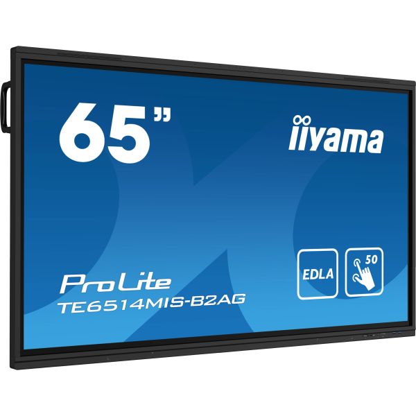iiyama PROLITE TE6514MIS-B2AG Digitale signage flatscreen 165,1 cm (65") LCD Wifi 435 cd/m² 4K Ultra HD Zwart Touchscreen Type processor Android 24/7 (TE6514MIS-B2AG)
