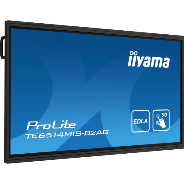 iiyama PROLITE TE6514MIS-B2AG Digitale signage flatscreen 165,1 cm (65") LCD Wifi 435 cd/m² 4K Ultra HD Zwart Touchscreen Type processor Android 24/7 (TE6514MIS-B2AG)