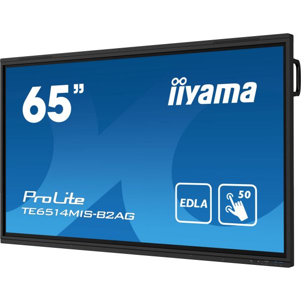 iiyama PROLITE TE6514MIS-B2AG Digitale signage flatscreen 165,1 cm (65") LCD Wifi 435 cd/m² 4K Ultra HD Zwart Touchscreen Type processor Android 24/7 (TE6514MIS-B2AG)