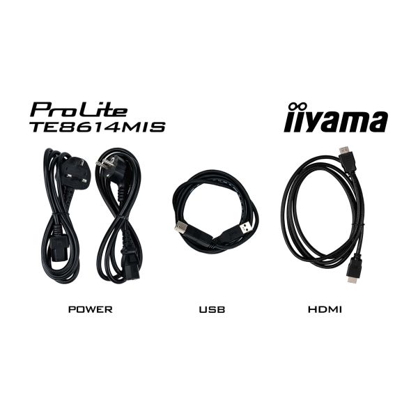 iiyama PROLITE TE8614MIS-B2AG Digitale signage flatscreen 2,18 m (86") LCD Wifi 435 cd/m² 4K Ultra HD Zwart Touchscreen Type processor Android 24/7 (TE8614MIS-B2AG)