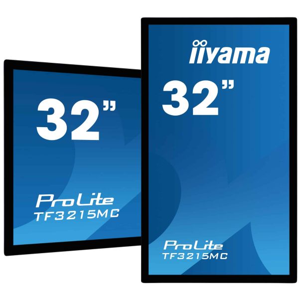 iiyama ProLite TF3215MC-B2 computer monitor 80 cm (31.5") 1920 x 1080 Pixels Full HD LED Touchscreen Kiosk Zwart (TF3215MC-B2) iiyama ProLite TF3215MC-B2 computer monitor 81,3 cm (32") 1920 x 1080 Pixels Full HD LED Touchscreen Kiosk Zwart (TF3215MC-B2)