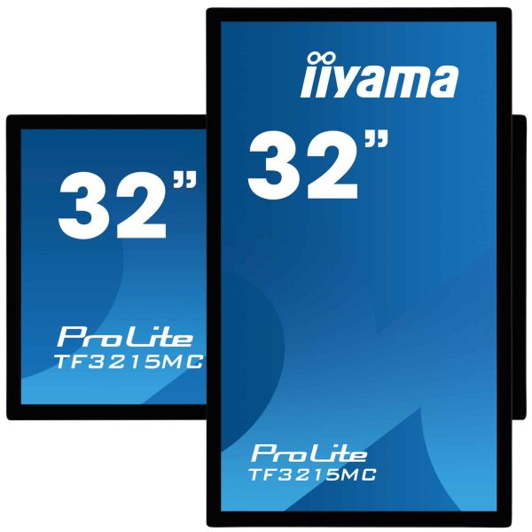 iiyama ProLite TF3215MC-B2 computer monitor 80 cm (31.5") 1920 x 1080 Pixels Full HD LED Touchscreen Kiosk Zwart (TF3215MC-B2) iiyama ProLite TF3215MC-B2 computer monitor 81,3 cm (32") 1920 x 1080 Pixels Full HD LED Touchscreen Kiosk Zwart (TF3215MC-B2)