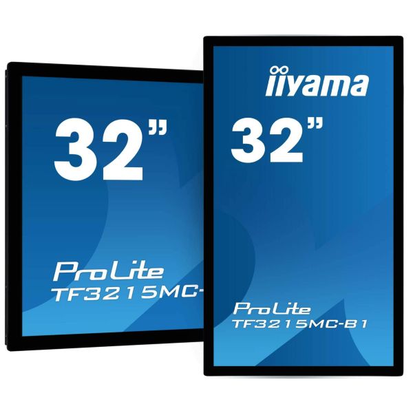 iiyama ProLite TF3215MC-B2 computer monitor 81,3 cm (32") 1920 x 1080 Pixels Full HD LED Touchscreen Kiosk Zwart (TF3215MC-B2)