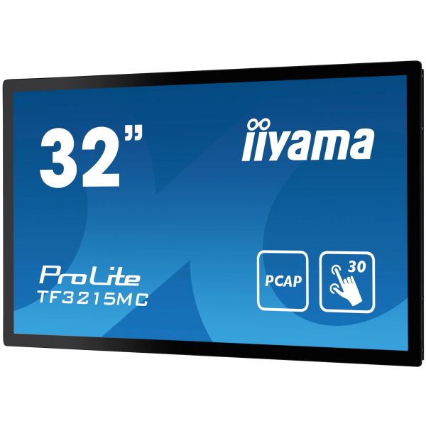 iiyama ProLite TF3215MC-B2 computer monitor 80 cm (31.5") 1920 x 1080 Pixels Full HD LED Touchscreen Kiosk Zwart (TF3215MC-B2) iiyama ProLite TF3215MC-B2 computer monitor 81,3 cm (32") 1920 x 1080 Pixels Full HD LED Touchscreen Kiosk Zwart (TF3215MC-B2)
