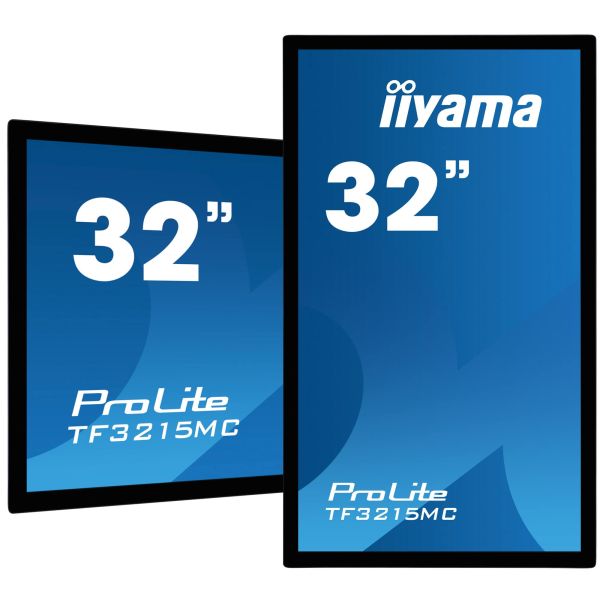 iiyama ProLite TF3215MC-B2 computer monitor 80 cm (31.5") 1920 x 1080 Pixels Full HD LED Touchscreen Kiosk Zwart (TF3215MC-B2) iiyama ProLite TF3215MC-B2 computer monitor 80 cm (31.5") 1920 x 1080 Pixels Full HD LED Touchscreen Kiosk Zwart (TF3215MC-B2)