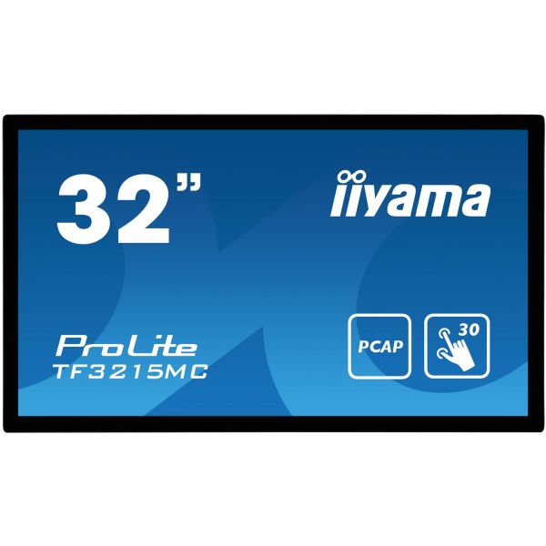 iiyama ProLite TF3215MC-B2 computer monitor 80 cm (31.5") 1920 x 1080 Pixels Full HD LED Touchscreen Kiosk Zwart (TF3215MC-B2) iiyama ProLite TF3215MC-B2 computer monitor 80 cm (31.5") 1920 x 1080 Pixels Full HD LED Touchscreen Kiosk Zwart (TF3215MC-B2)
