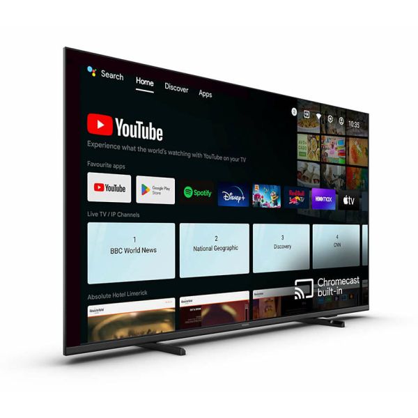 Philips 50HFL4518U/12 hospitality tv 127 cm (50") 4K Ultra HD 350 cd/m² Smart TV Zwart 20 W (50HFL4518U/12)