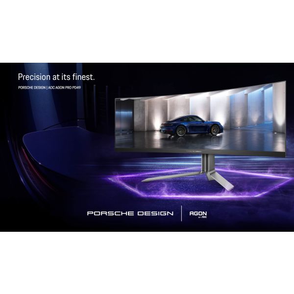 AOC Porsche PD49 LED display 124,5 cm (49") 5120 x 1440 Pixels DQHD QDOLED Zwart (PD49)