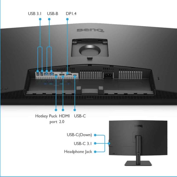 BenQ PD3205U computer monitor 80 cm (31.5") 3840 x 2160 Pixels 4K Ultra HD LCD Zwart (9H.LKGLA)