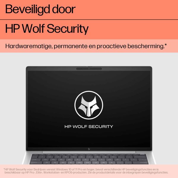 HP EliteBook 1040 G11 Intel Core Ultra 7 155H Laptop 35,6 cm (14") WUXGA 32 GB LPDDR5x-SDRAM 512 GB SSD Wi-Fi 6E (802.11ax) Windows 11 Pro Zilver (A26RREA#ABH) n/a