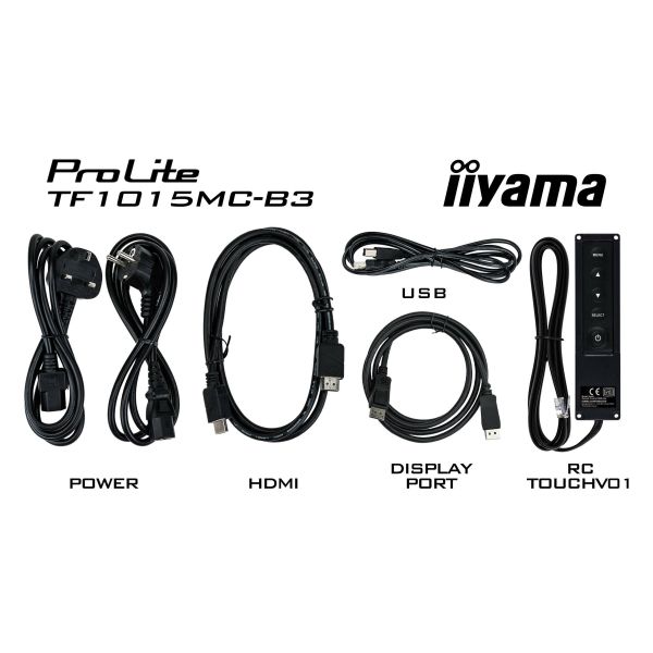iiyama TF1015MC-B3 computer monitor 25,6 cm (10.1") 1280 x 800 Pixels HD LED Touchscreen Zwart (TF1015MC-B3) iiyama TF1015MC-B3 computer monitor 25,6 cm (10.1") 1280 x 800 Pixels HD LED Touchscreen Zwart (TF1015MC-B3)