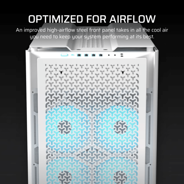 Corsair iCUE LINK 9000D AIRFLOW Tempered Glass Super-Tower White (CC-9011274-WW)