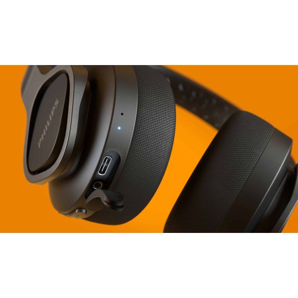 Philips TAA4216BK/00 hoofdtelefoon/headset Bedraad en draadloos Hoofdband Oproepen/muziek USB Type-C Bluetooth Zwart (TAA4216BK/00)